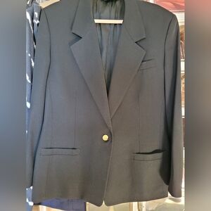 Austin Reed 100% Worsted Wool Classic Black Blazer